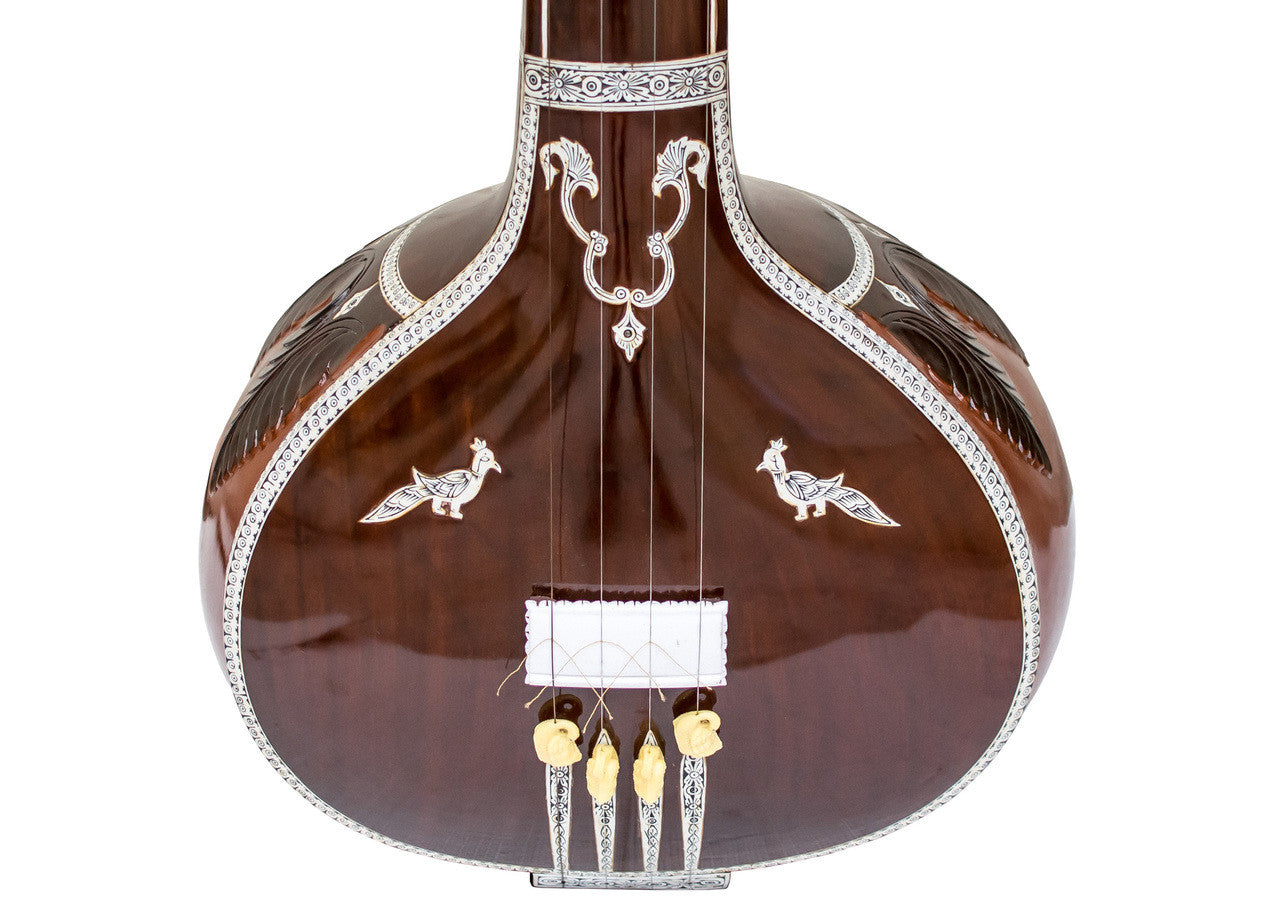 Kanai Lal & Sons Tanpura/Tambura, Female, 4 Strings, Fiber Case DDI