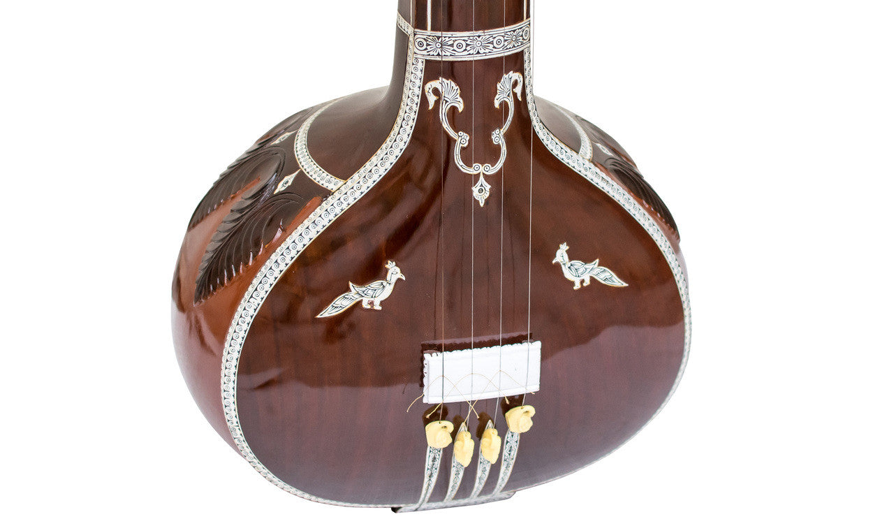 Kanai Lal & Sons Tanpura/Tambura, Female, 4 Strings, Fiber Case DDI