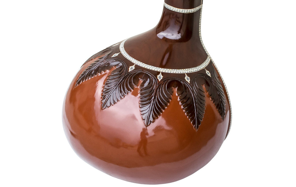 Kanai Lal & Sons Tanpura/Tambura, Female, 4 Strings, Fiber Case DDI