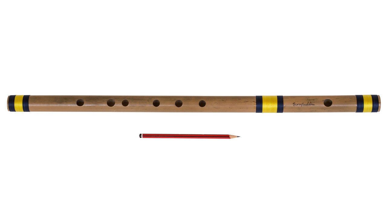 Sarfuddin Flutes Concert, Scale A Natural Bass 23.5 Inch, Indian Bamboo Flute DEA