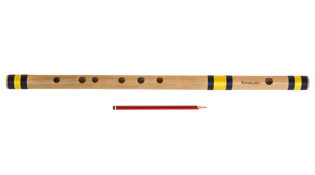 Sarfuddin Flutes Concert, Scale B Nature Bass 20 Inch, Indian Bamboo Flute DEE