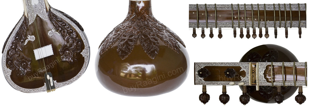 Kanai Lal Sitar, Jawa Patta, Ravi Shankar Style, Fiber Trolley DEJ