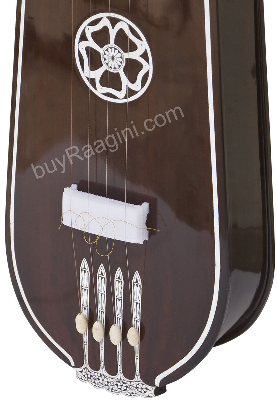 MONOJ K SARDAR Tear Drop Tanpura, Male, 4 Strings, Fiber Case DHF