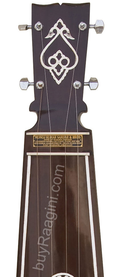 MONOJ K SARDAR Tear Drop Tanpura, Male, 4 Strings, Fiber Case DHF
