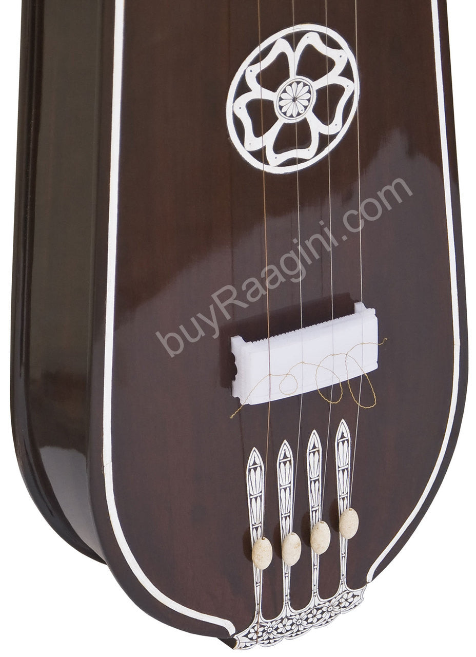 MONOJ K SARDAR Tear Drop Tanpura, Male, 4 Strings, Fiber Case DHF