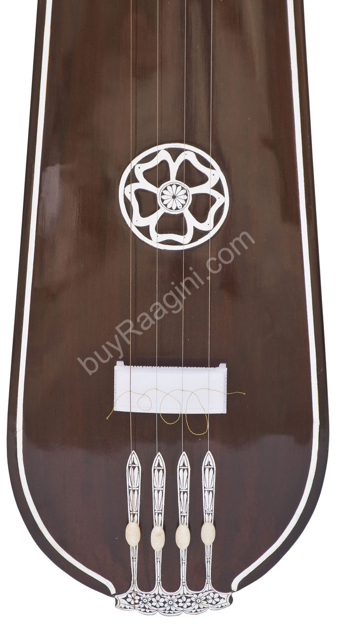 MONOJ K SARDAR Tear Drop Tanpura, Male, 4 Strings, Fiber Case DHF
