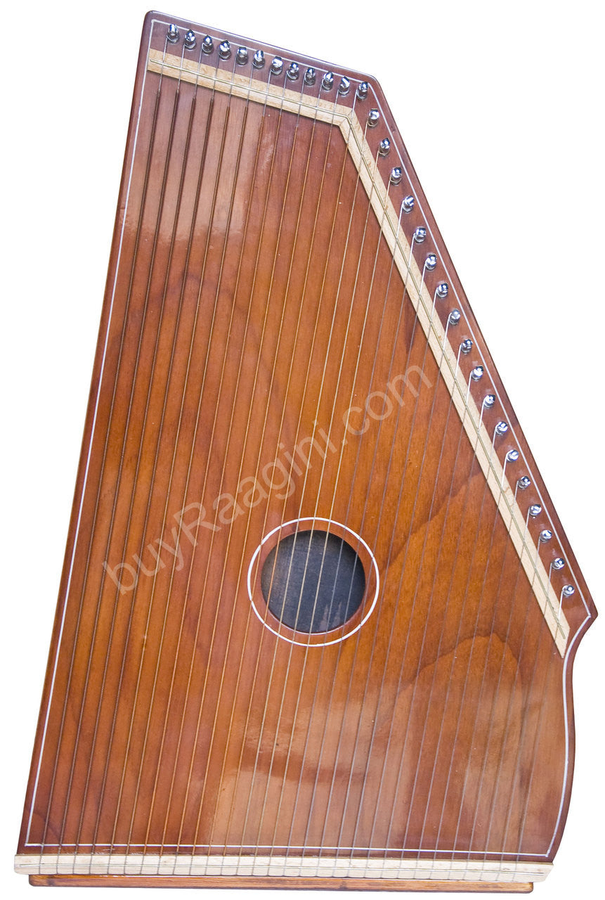 MONOJ K SARDAR Swarmandal, Natural Color, 30 Strings, 21 Inches - DID