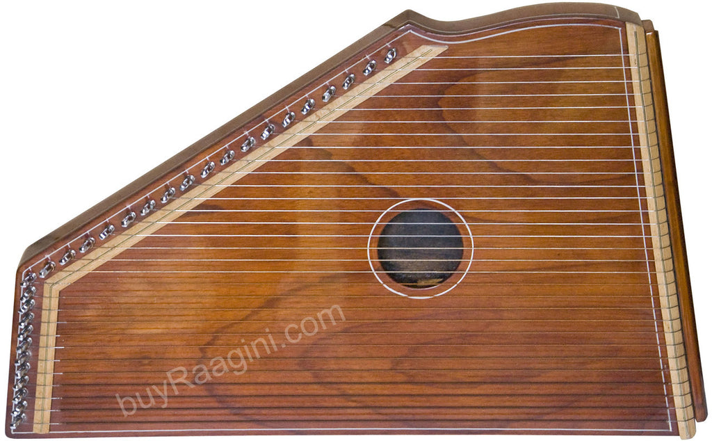 MONOJ K SARDAR Swarmandal, Natural Color, 30 Strings, 21 Inches - DID