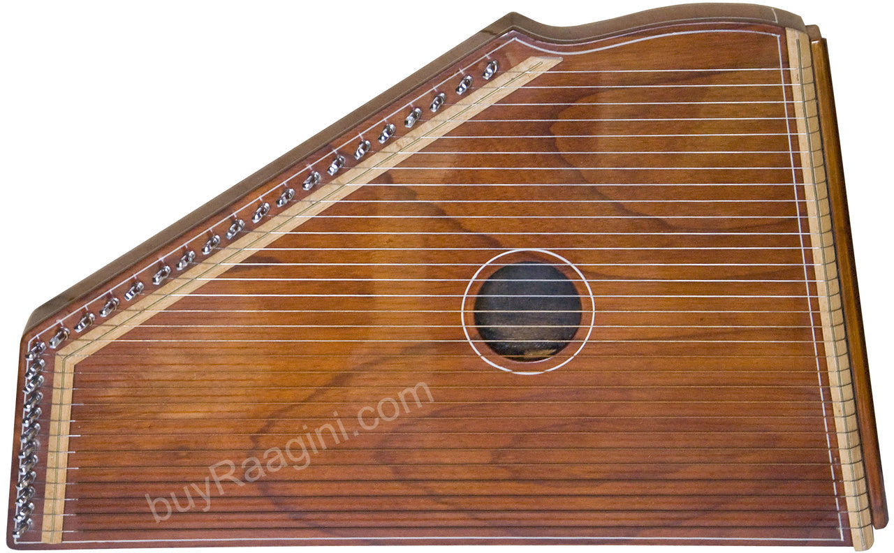 MONOJ K SARDAR Swarmandal, Natural Color, 30 Strings, 21 Inches - DID
