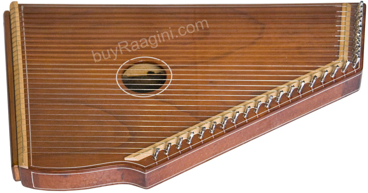 MONOJ K SARDAR Swarmandal, Natural Color, 30 Strings, 21 Inches - DID