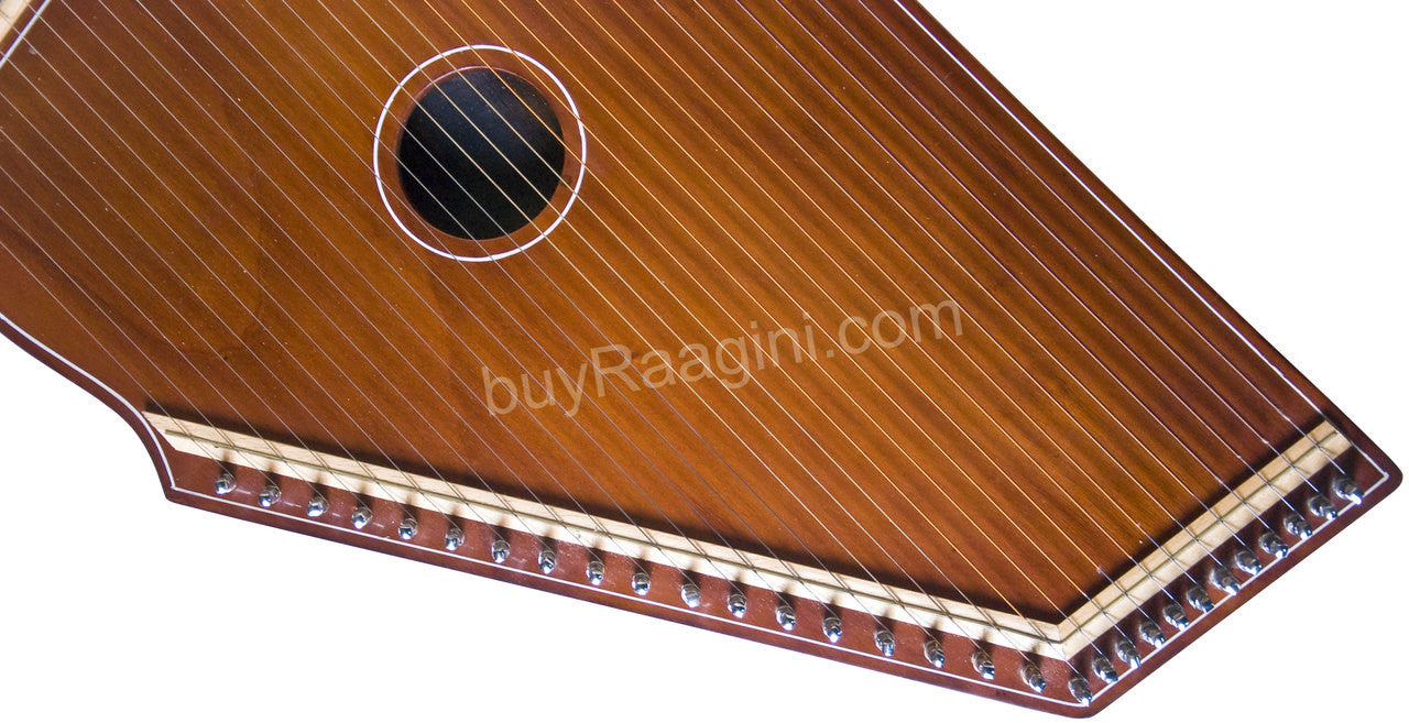 MONOJ K SARDAR Swarmandal, Natural Color, 30 Strings, 21 Inches - DID