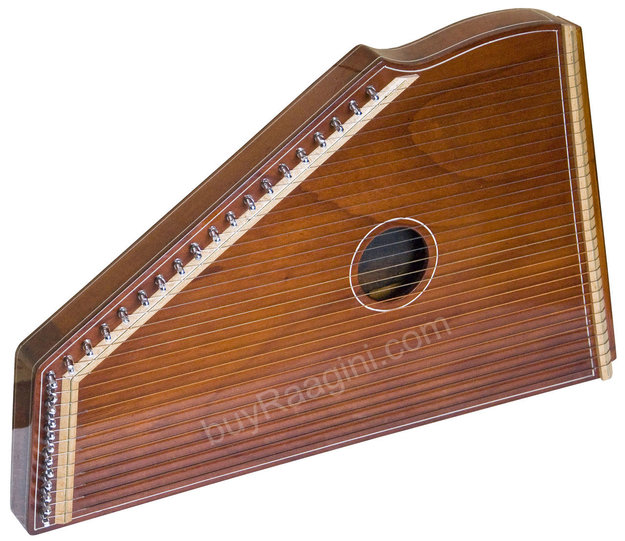 MONOJ K SARDAR Swarmandal, Natural Color, 30 Strings, 21 Inches - DID