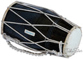 MAHARAJA Black Dholak (Dholki), Mango Wood, Rope-tuned, Bag CJB