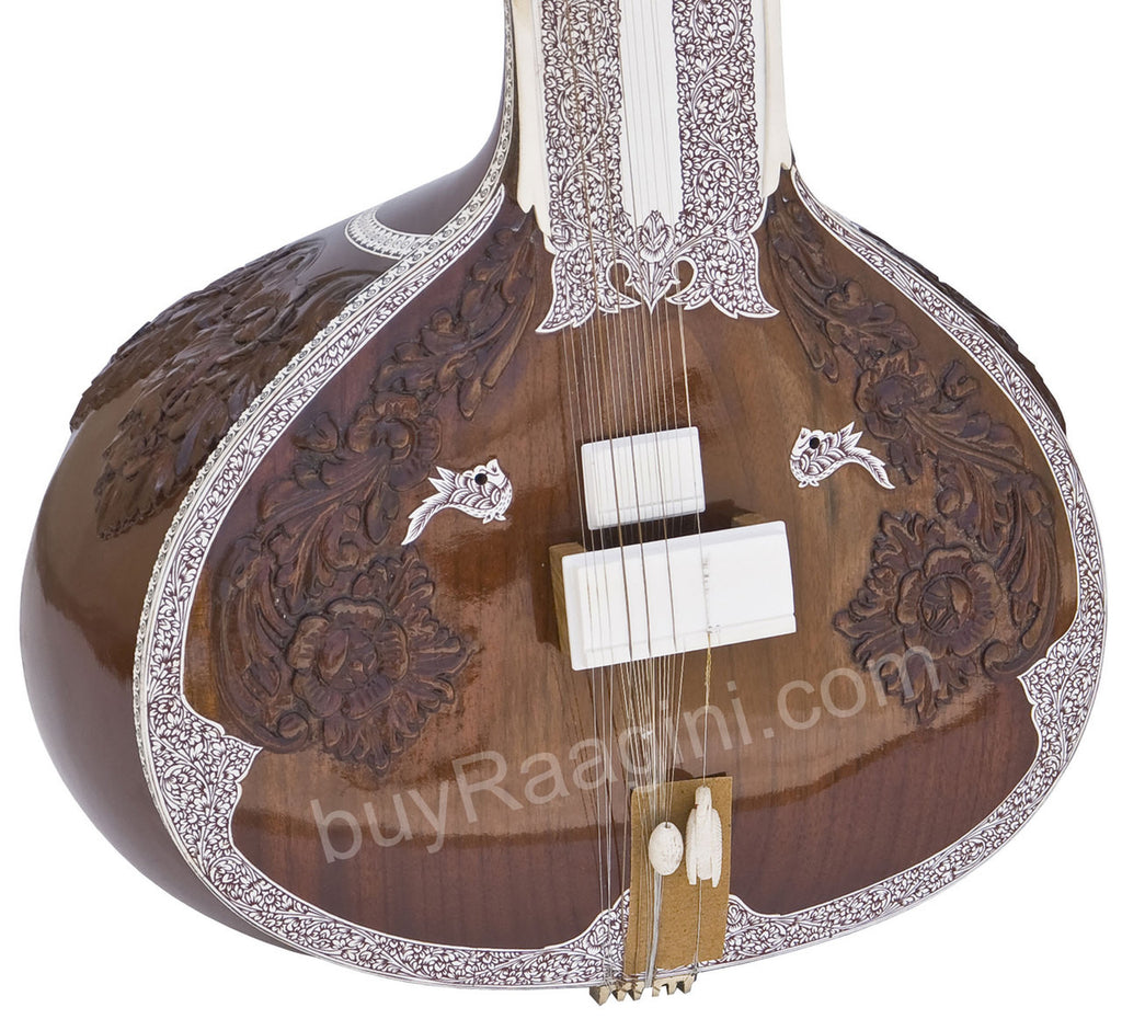 Jayanta Sengupta Sitar, Ravi Shankar Style, GulabPatta, Fiber Case EAC
