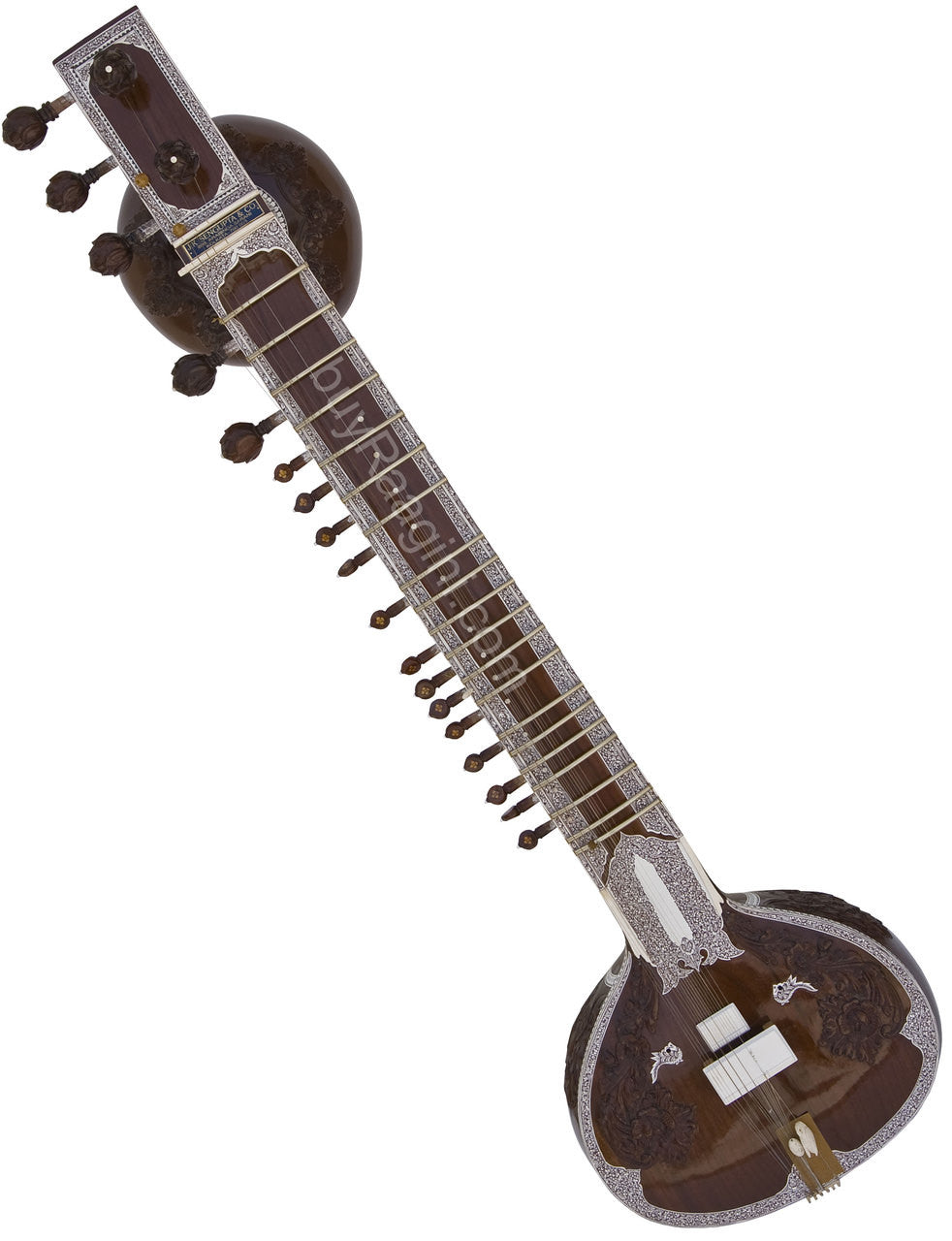 Jayanta Sengupta Sitar, Ravi Shankar Style, GulabPatta, Fiber Case EAC