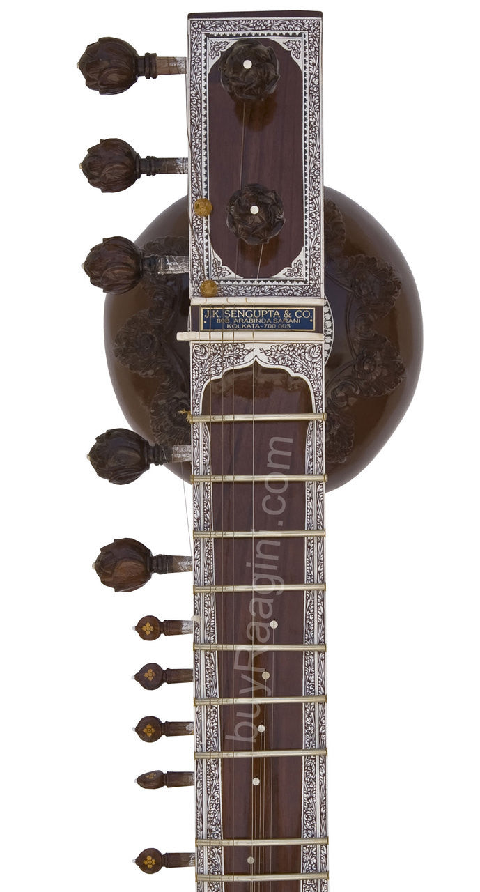 Jayanta Sengupta Sitar, Ravi Shankar Style, GulabPatta, Fiber Case EAC