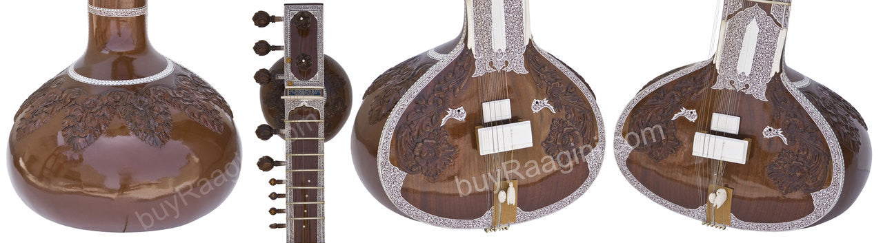 Jayanta Sengupta Sitar, Ravi Shankar Style, GulabPatta, Fiber Case EAC