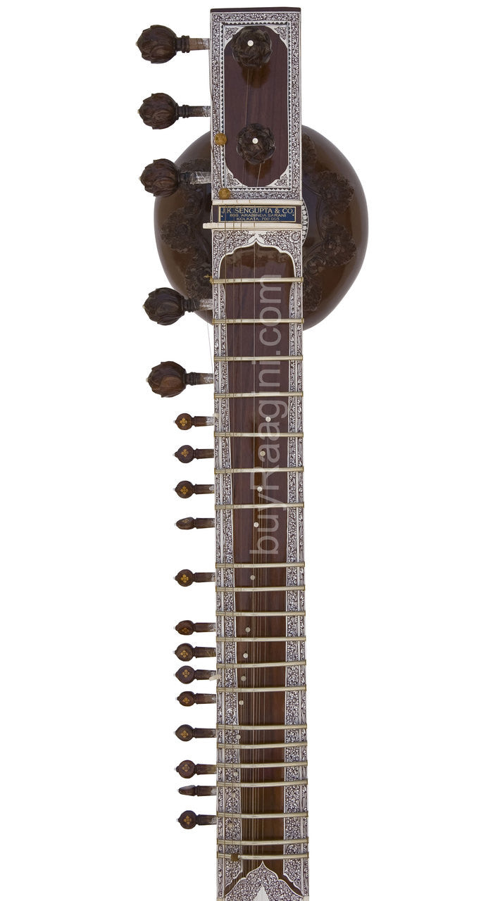 Jayanta Sengupta Sitar, Ravi Shankar Style, GulabPatta, Fiber Case EAC