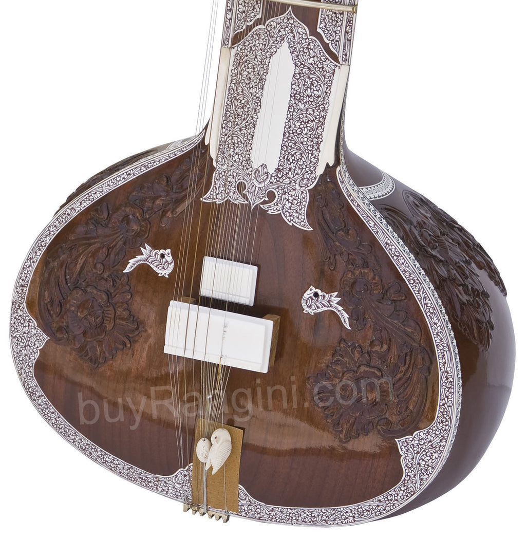 Jayanta Sengupta Sitar, Ravi Shankar Style, GulabPatta, Fiber Case EAC