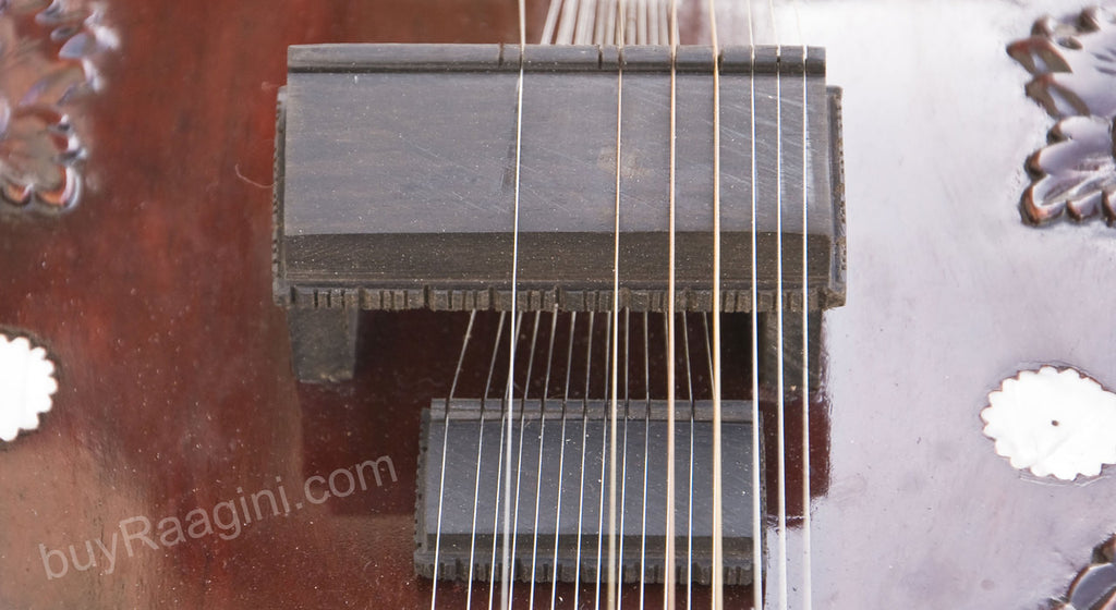Rikhi Ram Sitar (Sanjay) Sitar, Kharaj Pancham Style, Fiber Case - (BR-EAE)