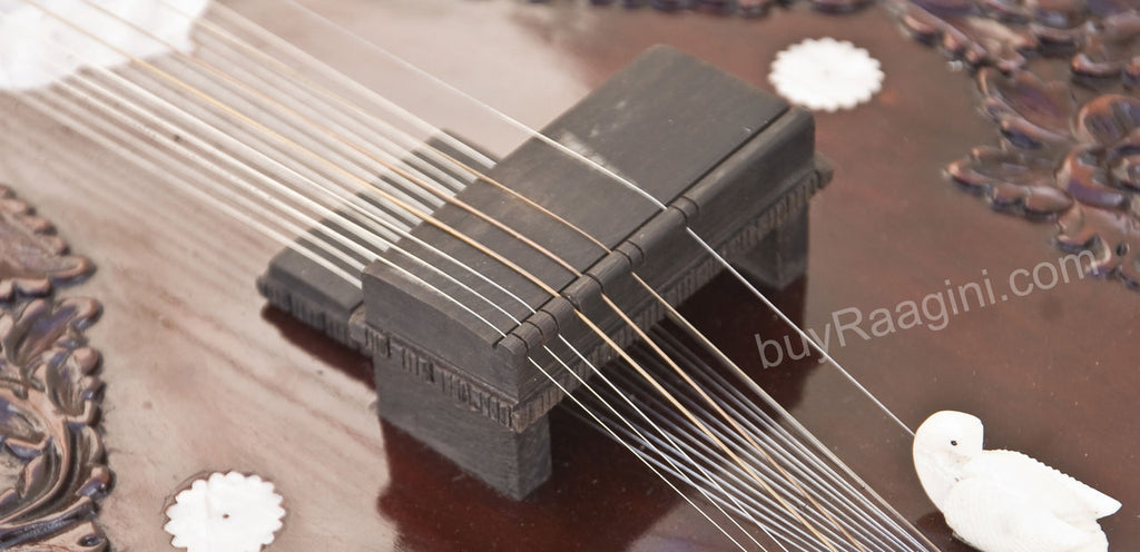 Rikhi Ram Sitar (Sanjay) Sitar, Kharaj Pancham Style, Fiber Case - (BR-EAE)