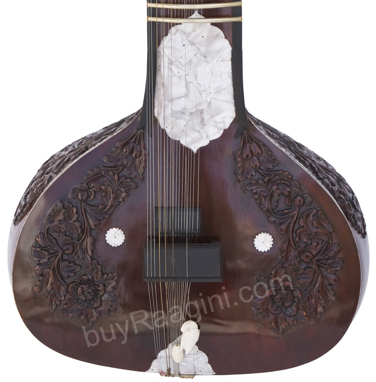 Rikhi Ram Sitar (Sanjay) Sitar, Kharaj Pancham Style, Fiber Case - (BR-EAE)