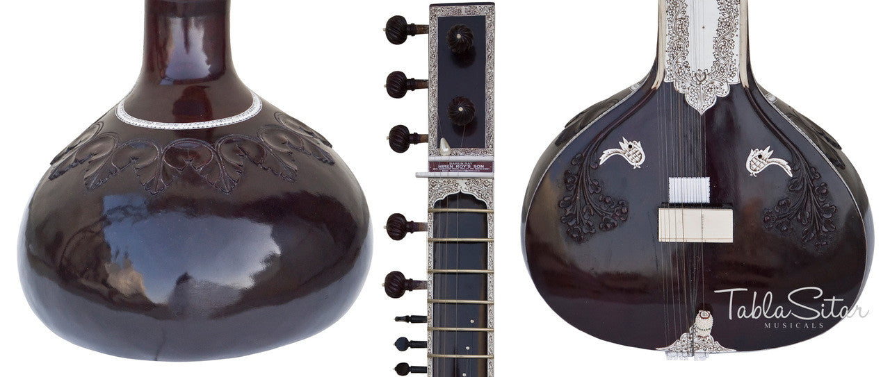 Barun Ray-Hiren Roy's son Sitar - Vilayat Khan Style - Fiber Case EAG