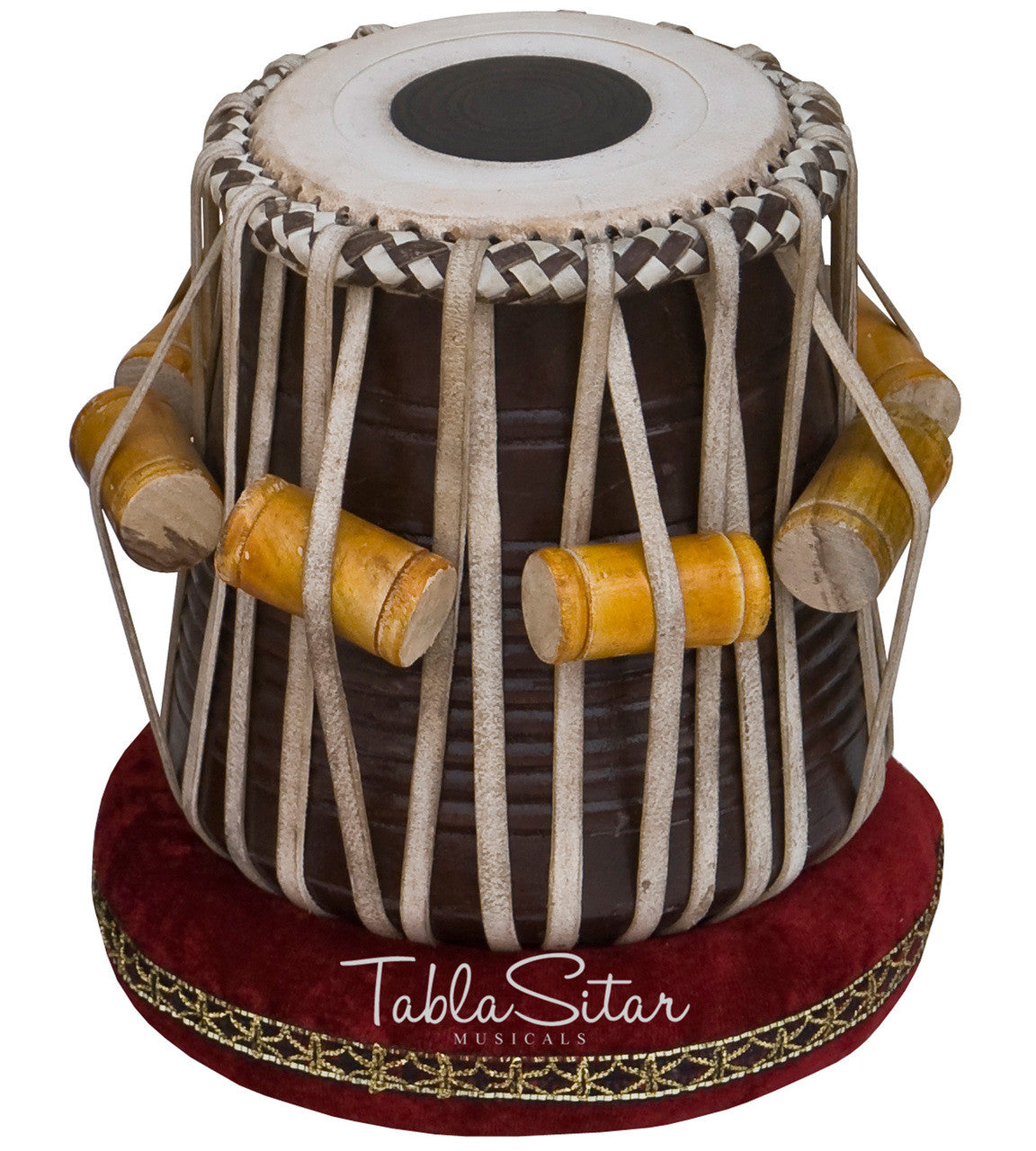 MAHARAJA MUSICALS Dhama Jori, Floral Brass Dhama, Sheesham Dayan(Tabla) EBG