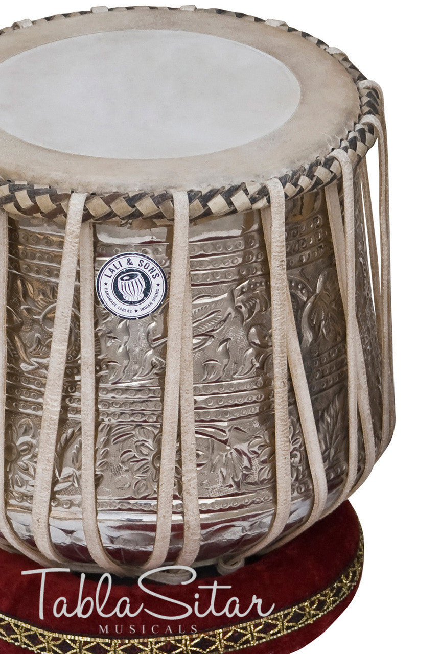 MAHARAJA MUSICALS Dhama Jori, Floral Brass Dhama, Sheesham Dayan(Tabla) EBG