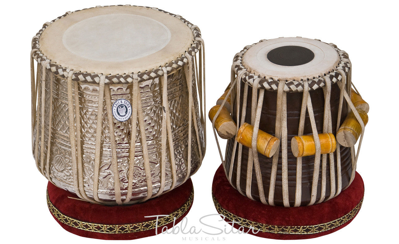 MAHARAJA MUSICALS Dhama Jori, Brass Dhama - Sheesham Dayan(Tabla) - ECJ