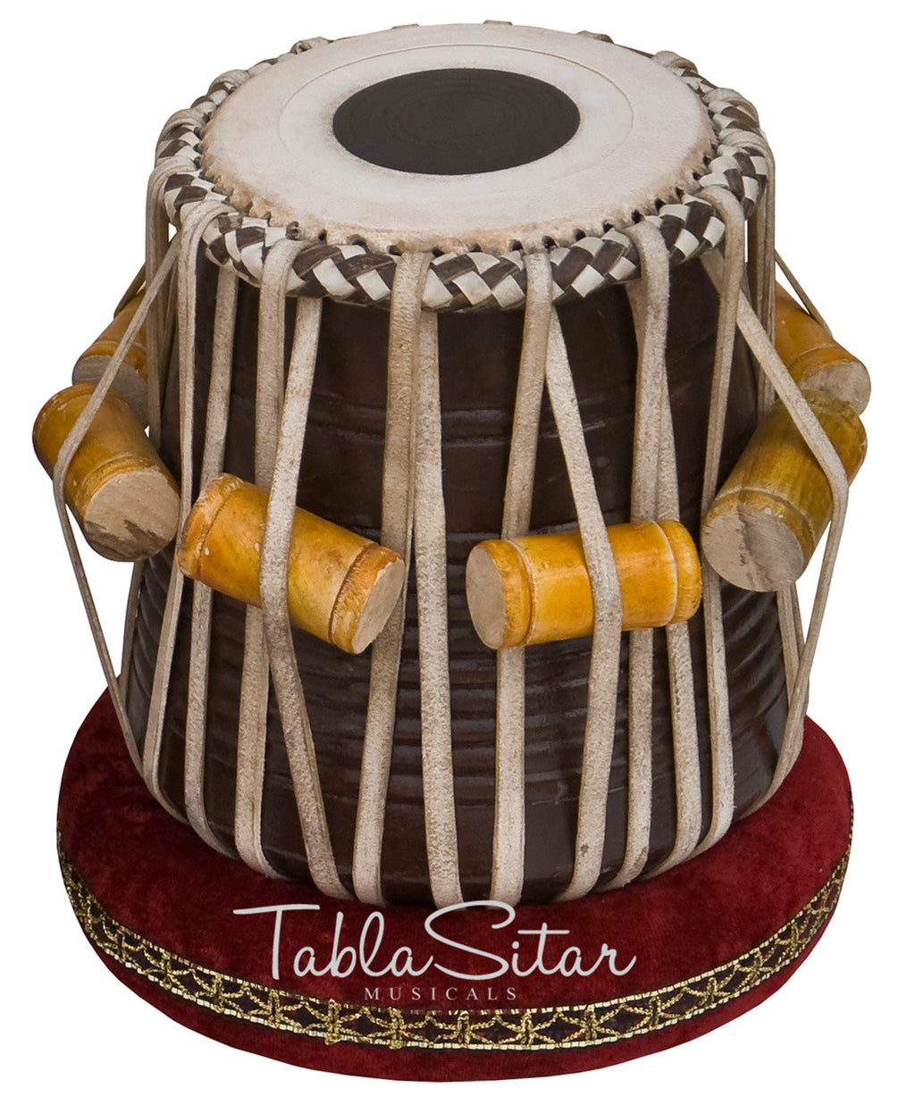 MAHARAJA MUSICALS Dhama Jori, Brass Dhama - Sheesham Dayan(Tabla) - ECJ