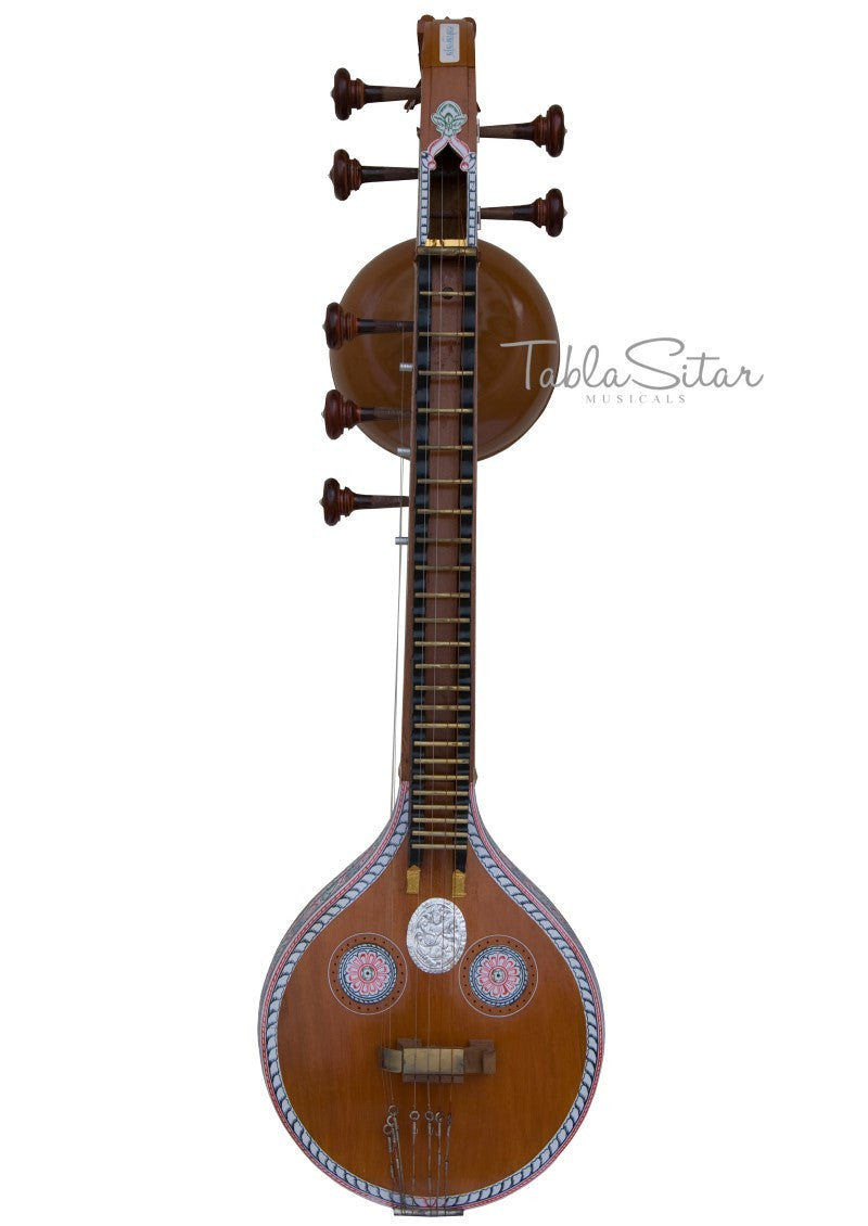 MAHARAJA Saraswati Veena, JackFruit Wood, Natural Color, Handmade EJD