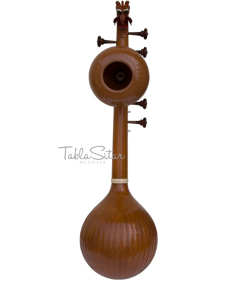 MAHARAJA Saraswati Veena, JackFruit Wood, Natural Color, Handmade EJD