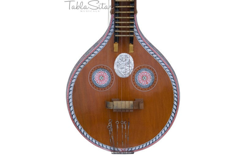 MAHARAJA Saraswati Veena, JackFruit Wood, Natural Color, Handmade EJD