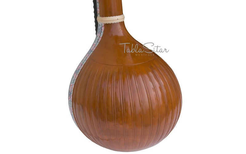 MAHARAJA Saraswati Veena, JackFruit Wood, Natural Color, Handmade EJD