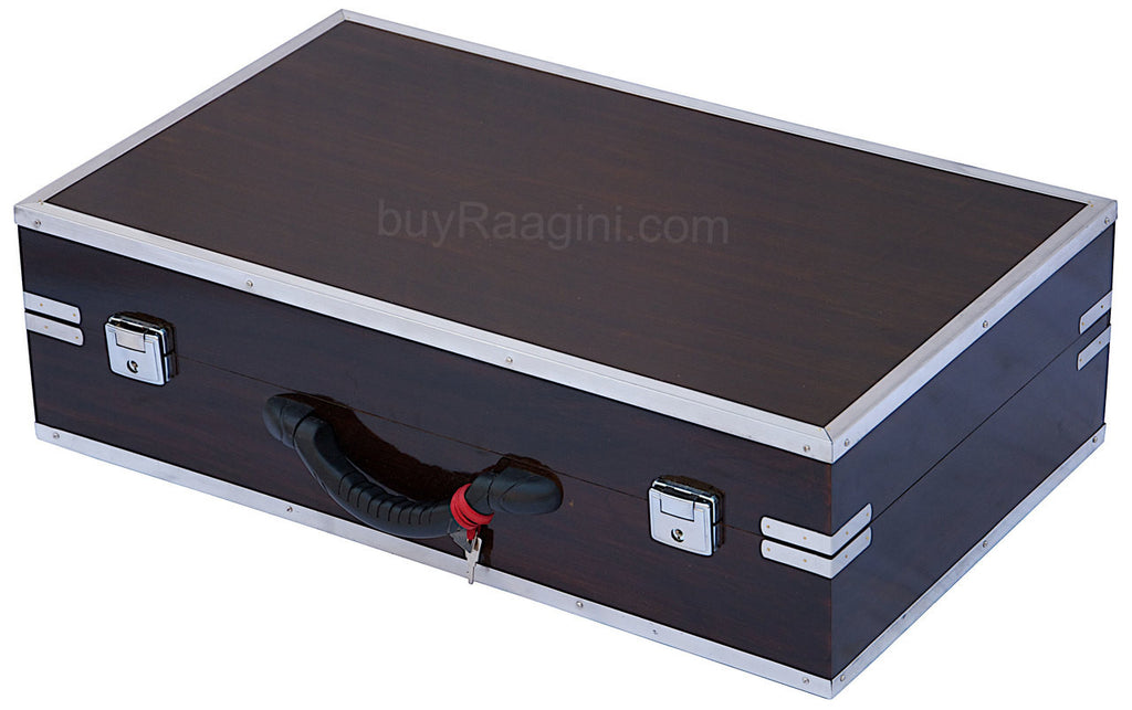 MONOJ K SARDAR Teak Harmonium  A440, 3 Reeds, Folding, 42 Keys FEB