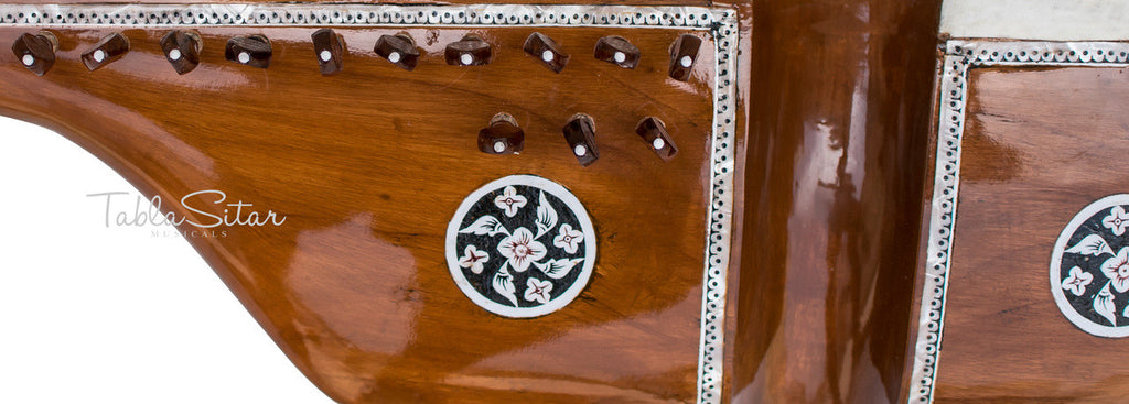 MAHARAJA Designer Rebab, Tasteful Inlay Work, Plectrum(Guitar Pick) FH