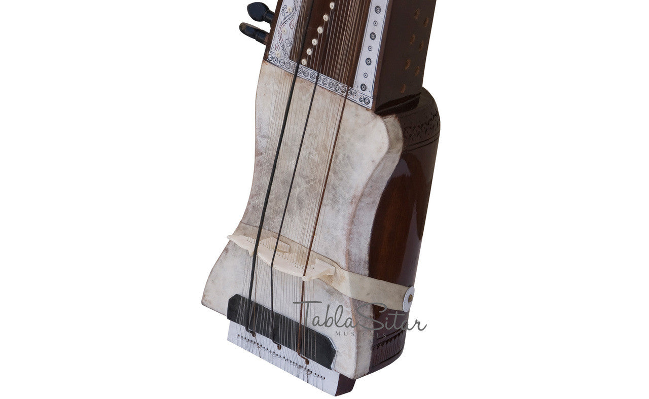 MAHARAJA Sarangi, Horse Hair Bow, Tun Wood - GD