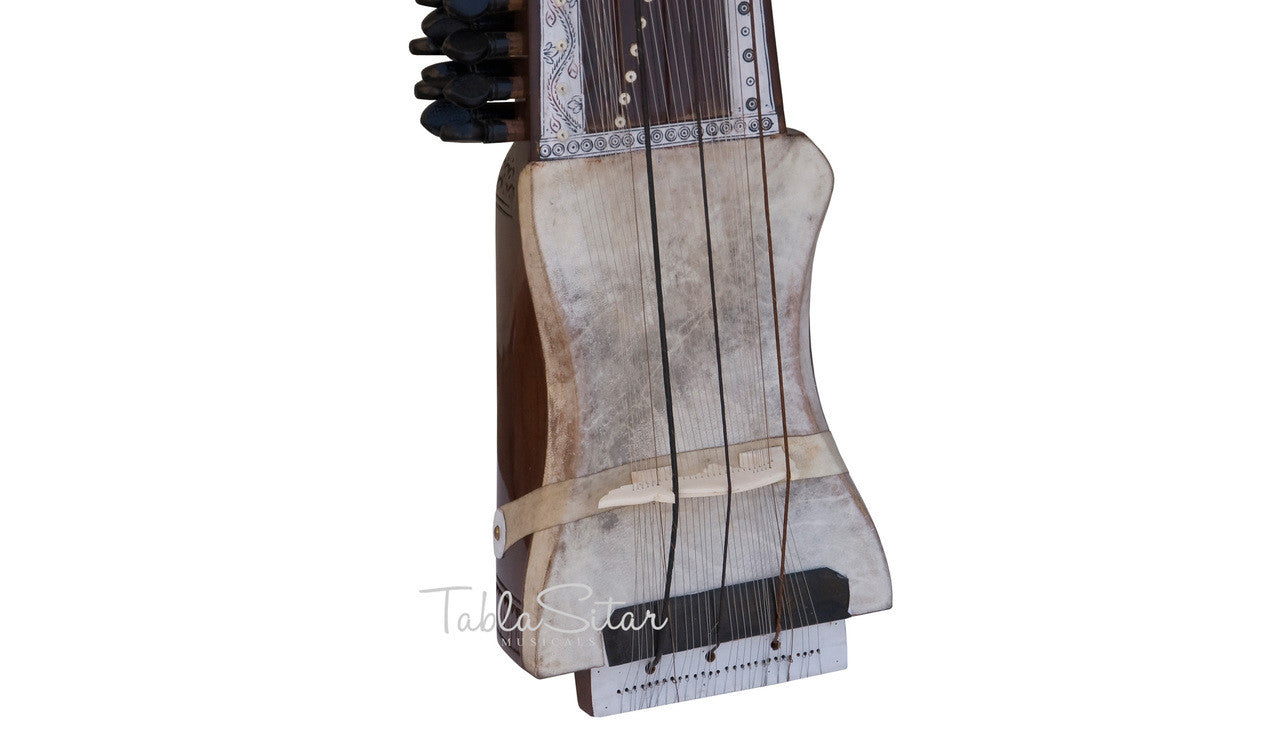 MAHARAJA Sarangi, Horse Hair Bow, Tun Wood - GD