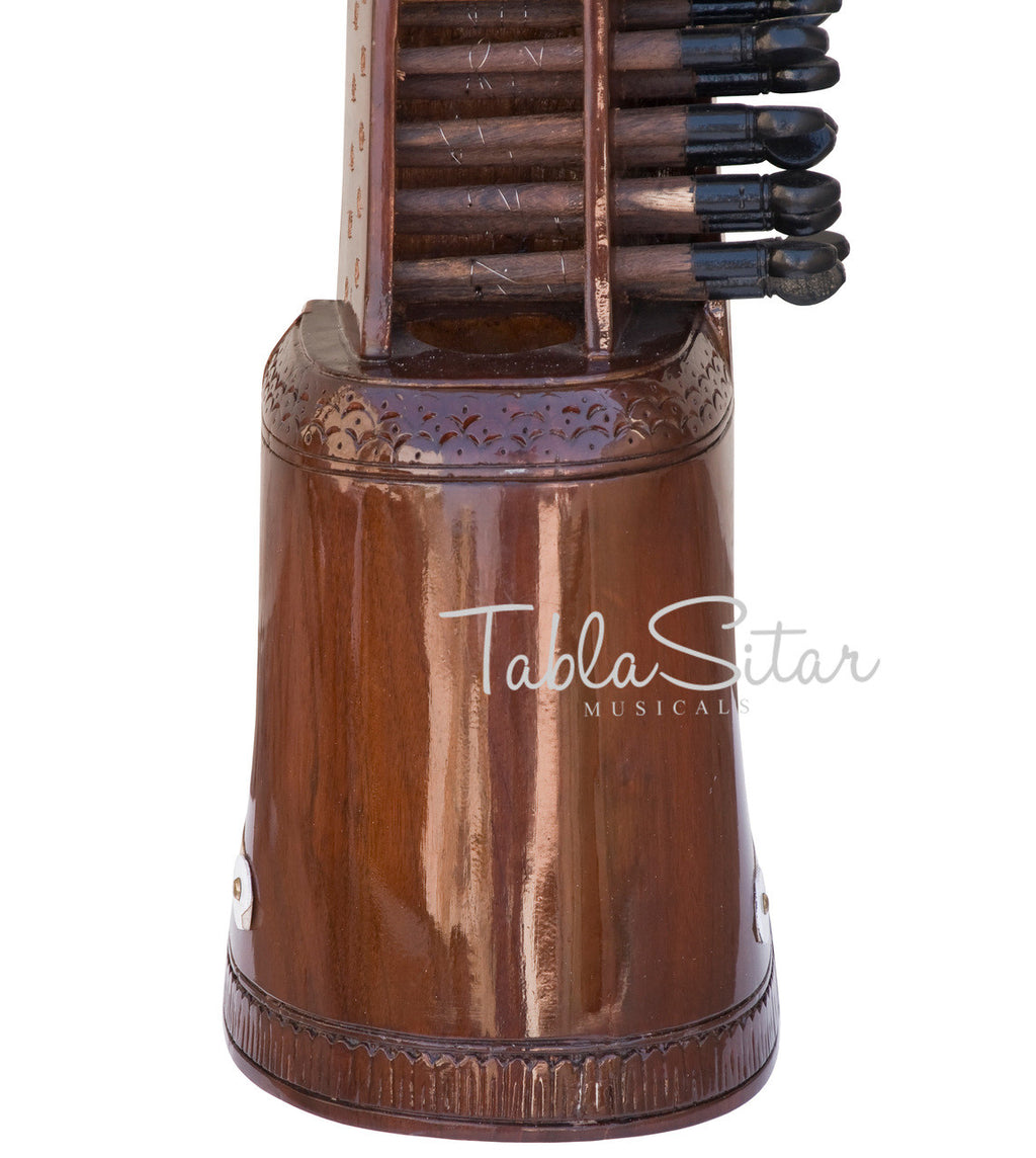 MAHARAJA Sarangi, Horse Hair Bow, Tun Wood - GD