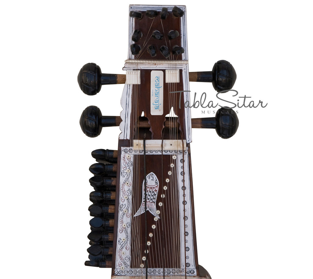MAHARAJA Sarangi, Horse Hair Bow, Tun Wood - GD
