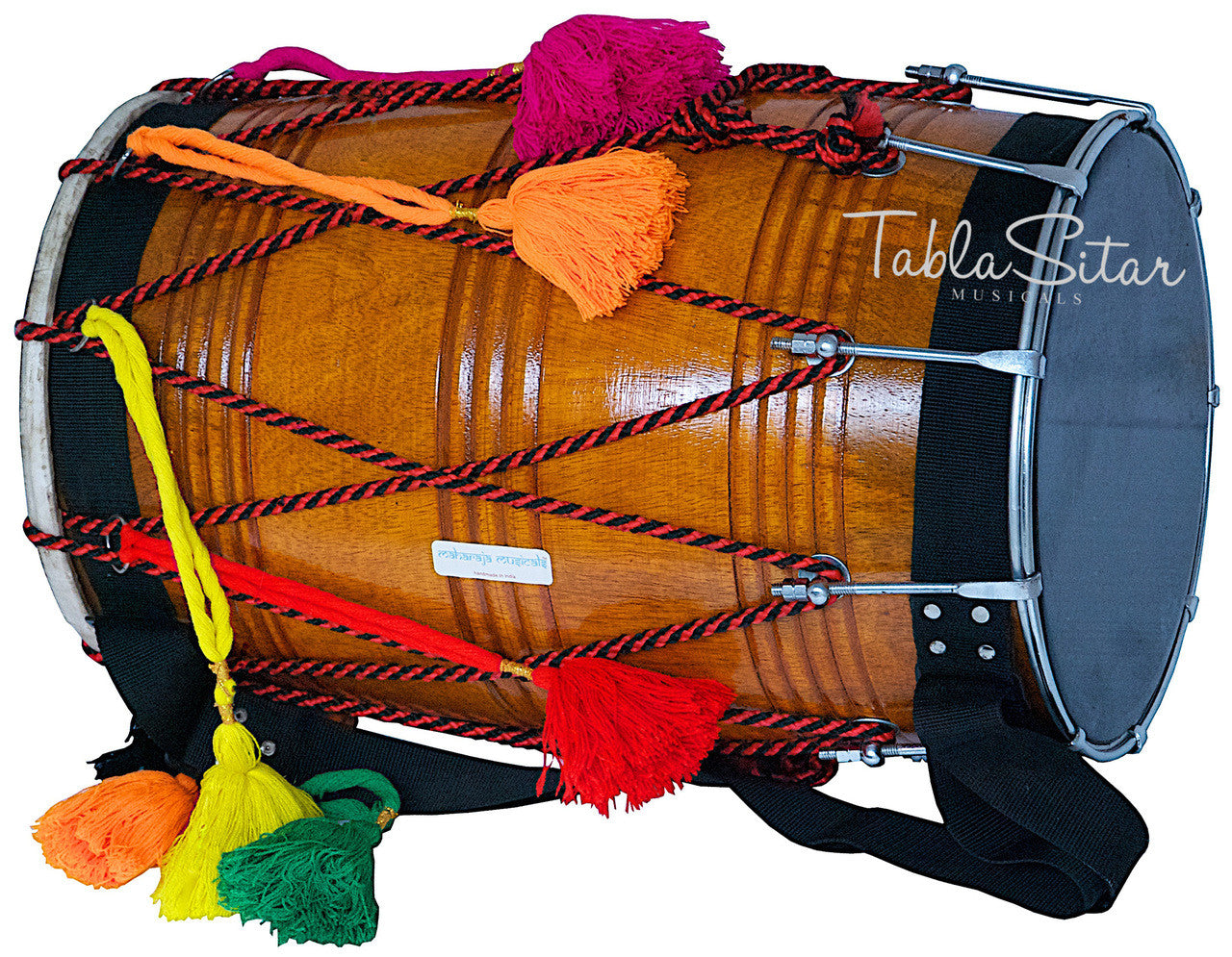 MAHARAJA Punjab Bhangra Dhol, Natural Color, Mango Wood - GE