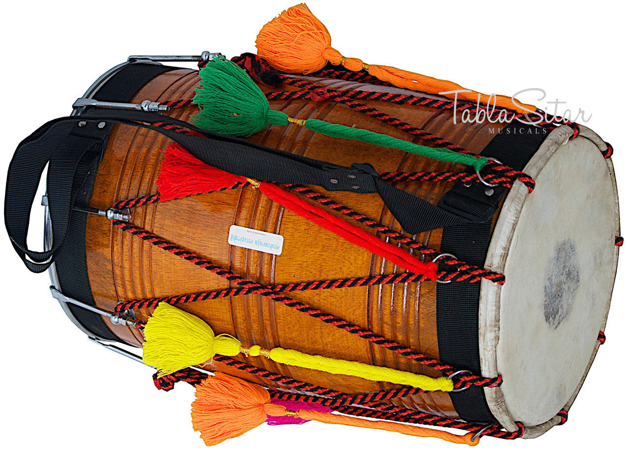 MAHARAJA Punjab Bhangra Dhol, Natural Color, Mango Wood - GE