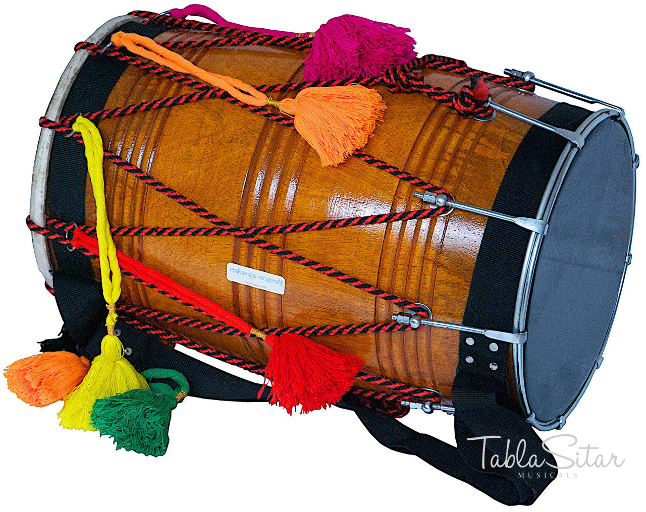MAHARAJA Punjab Bhangra Dhol, Natural Color, Mango Wood - GE