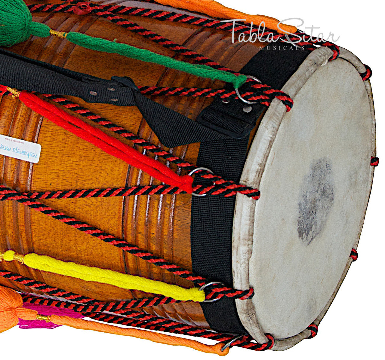 MAHARAJA Punjab Bhangra Dhol, Natural Color, Mango Wood - GE