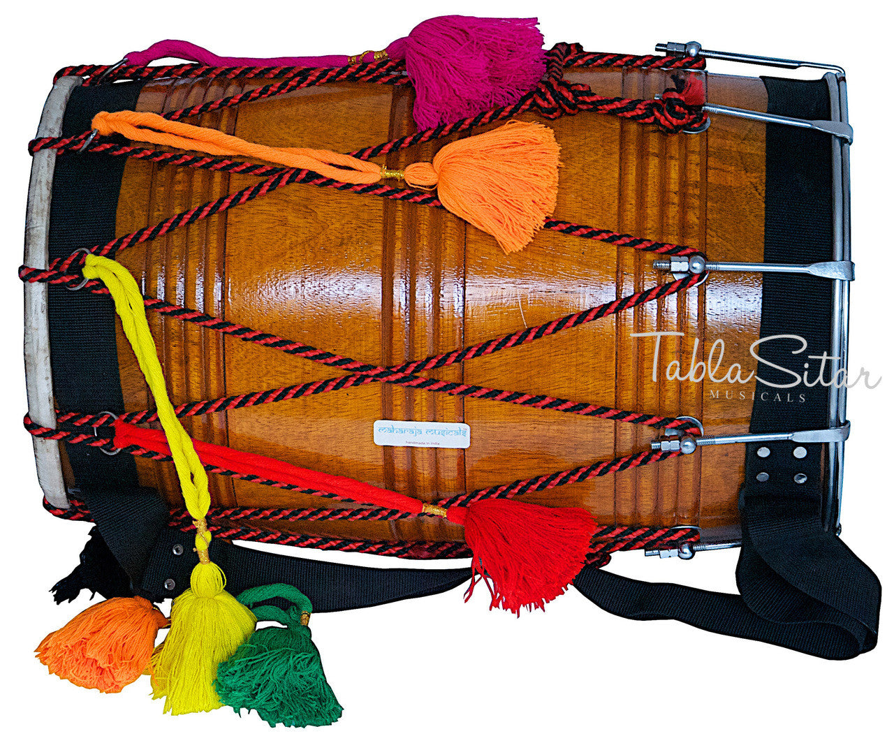 MAHARAJA Punjab Bhangra Dhol, Natural Color, Mango Wood - GE