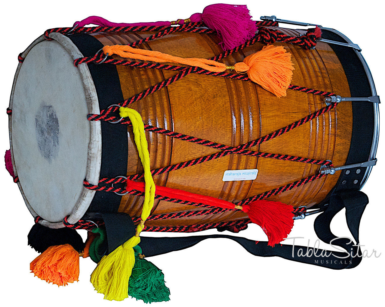 MAHARAJA Punjab Bhangra Dhol, Natural Color, Mango Wood - GE
