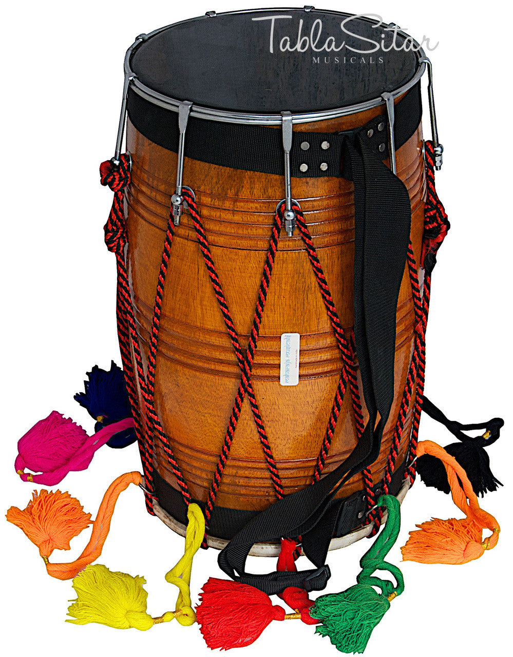 MAHARAJA Punjab Bhangra Dhol, Natural Color, Mango Wood - GE