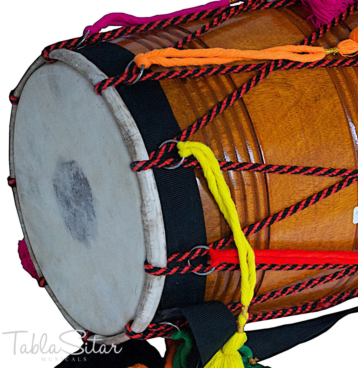 MAHARAJA Punjab Bhangra Dhol, Natural Color, Mango Wood - GE