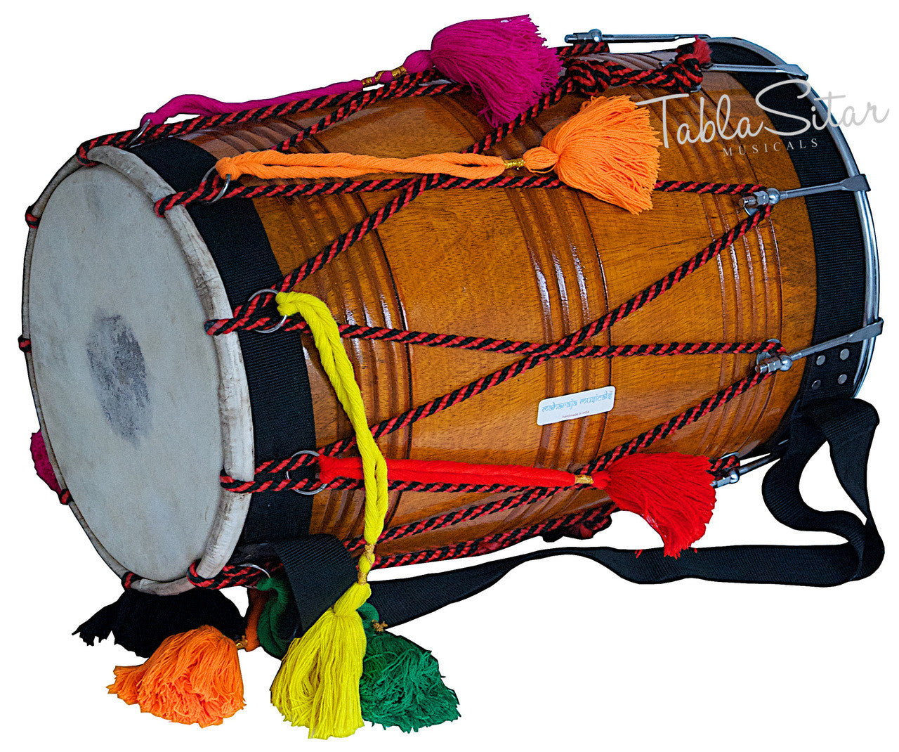 MAHARAJA Punjab Bhangra Dhol, Natural Color, Mango Wood - GE